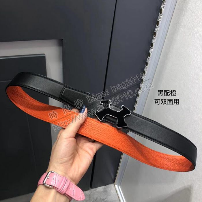 HERMES皮帶 H專櫃新款 雙面腰帶 時尚個性 愛馬仕皮帶 男女通用  hgh2007